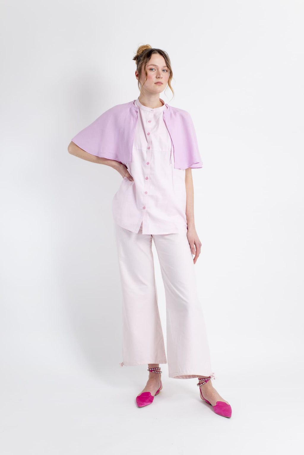 Modular Shirt with Detachable Cape