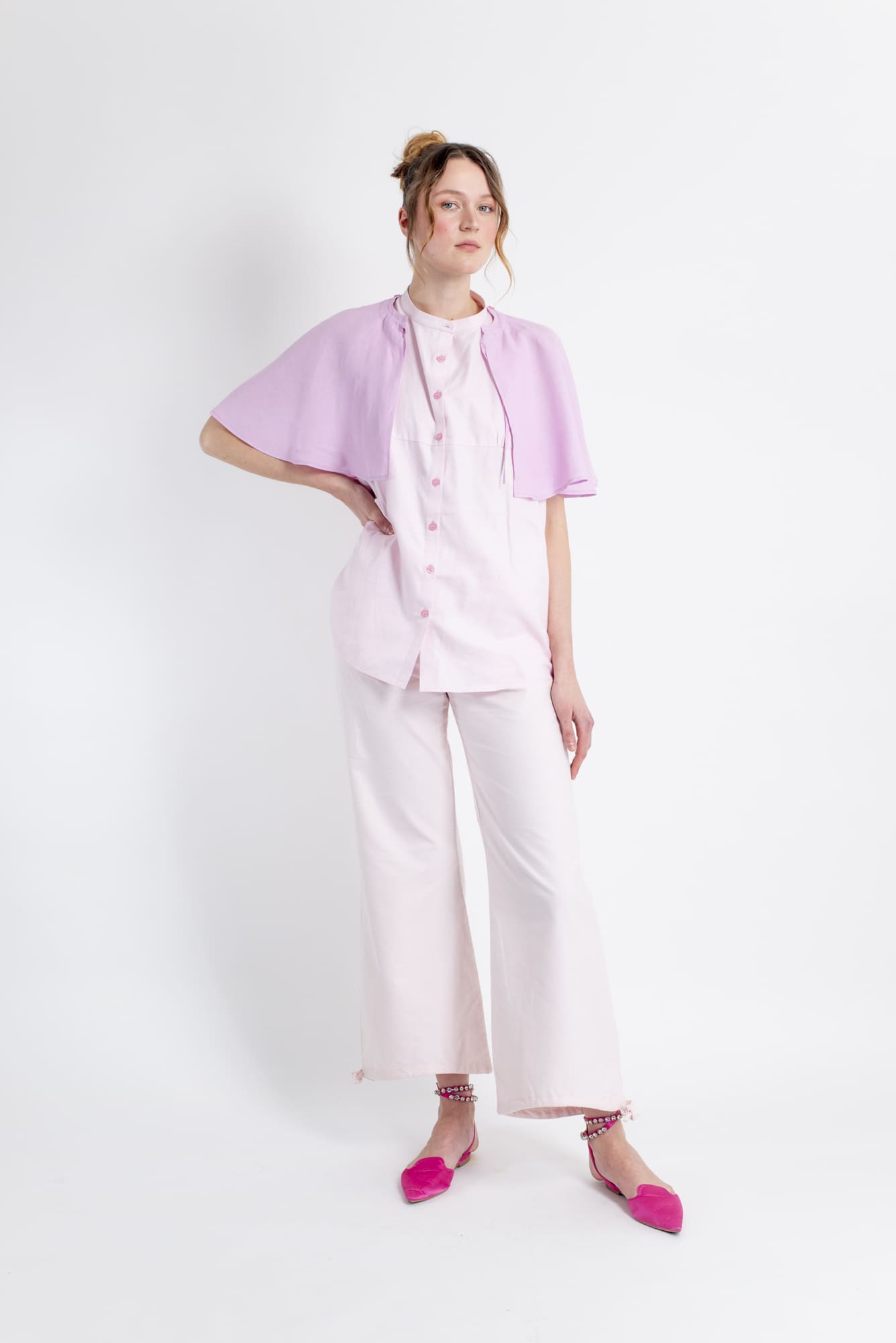 Modular Shirt with Detachable Cape