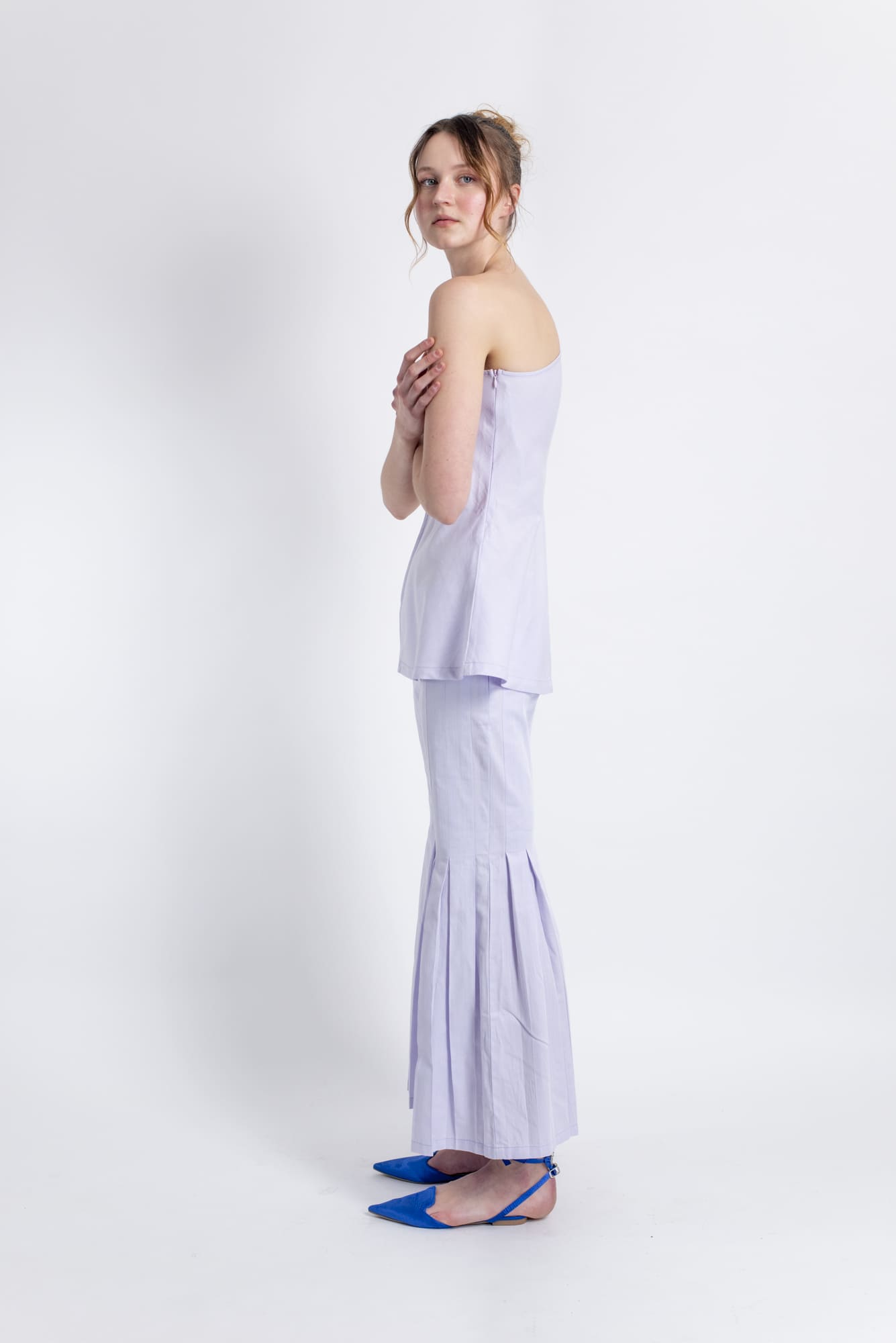 Draped Asymmetric Crop Top