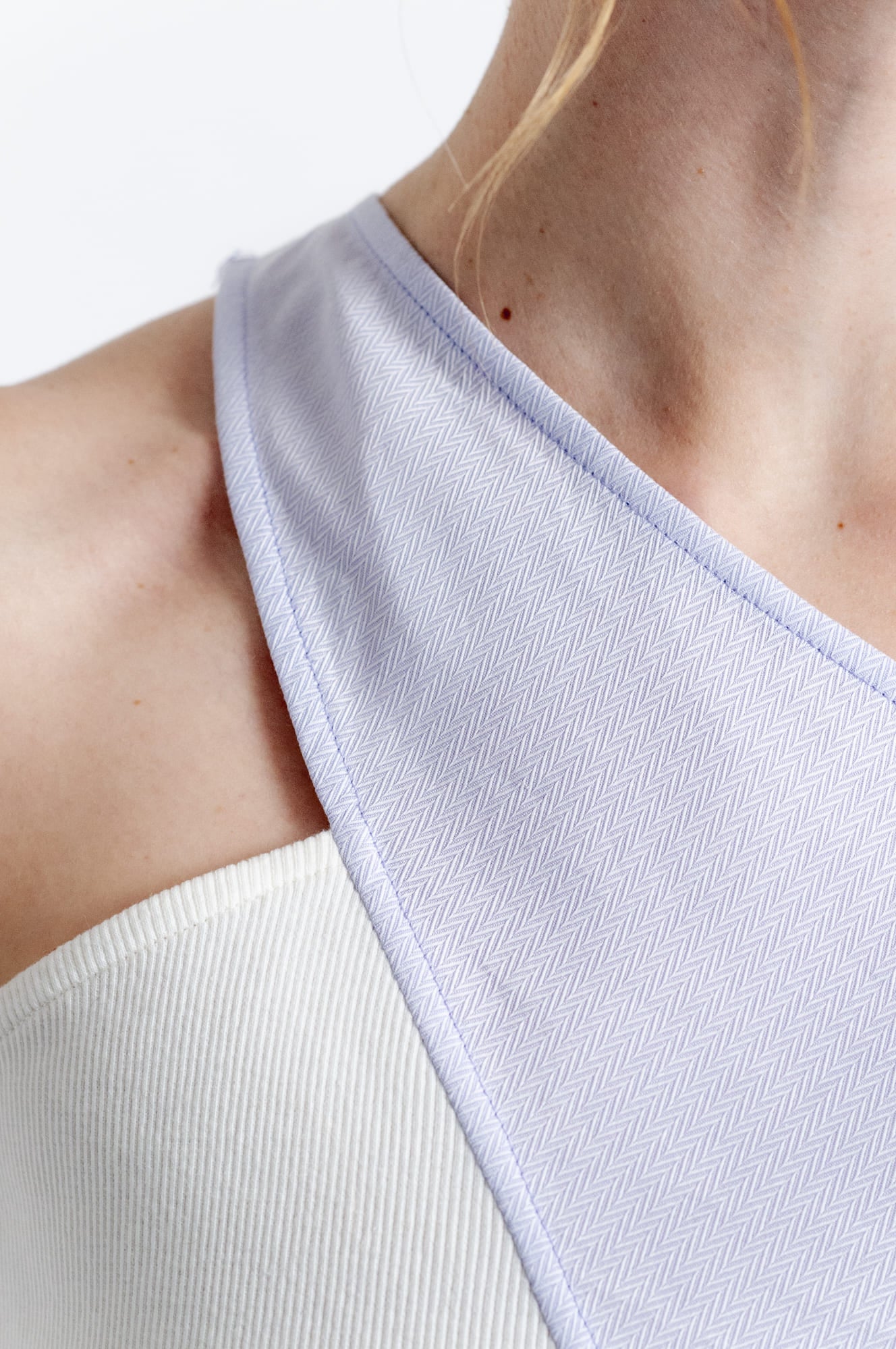 Draped Asymmetric Crop Top