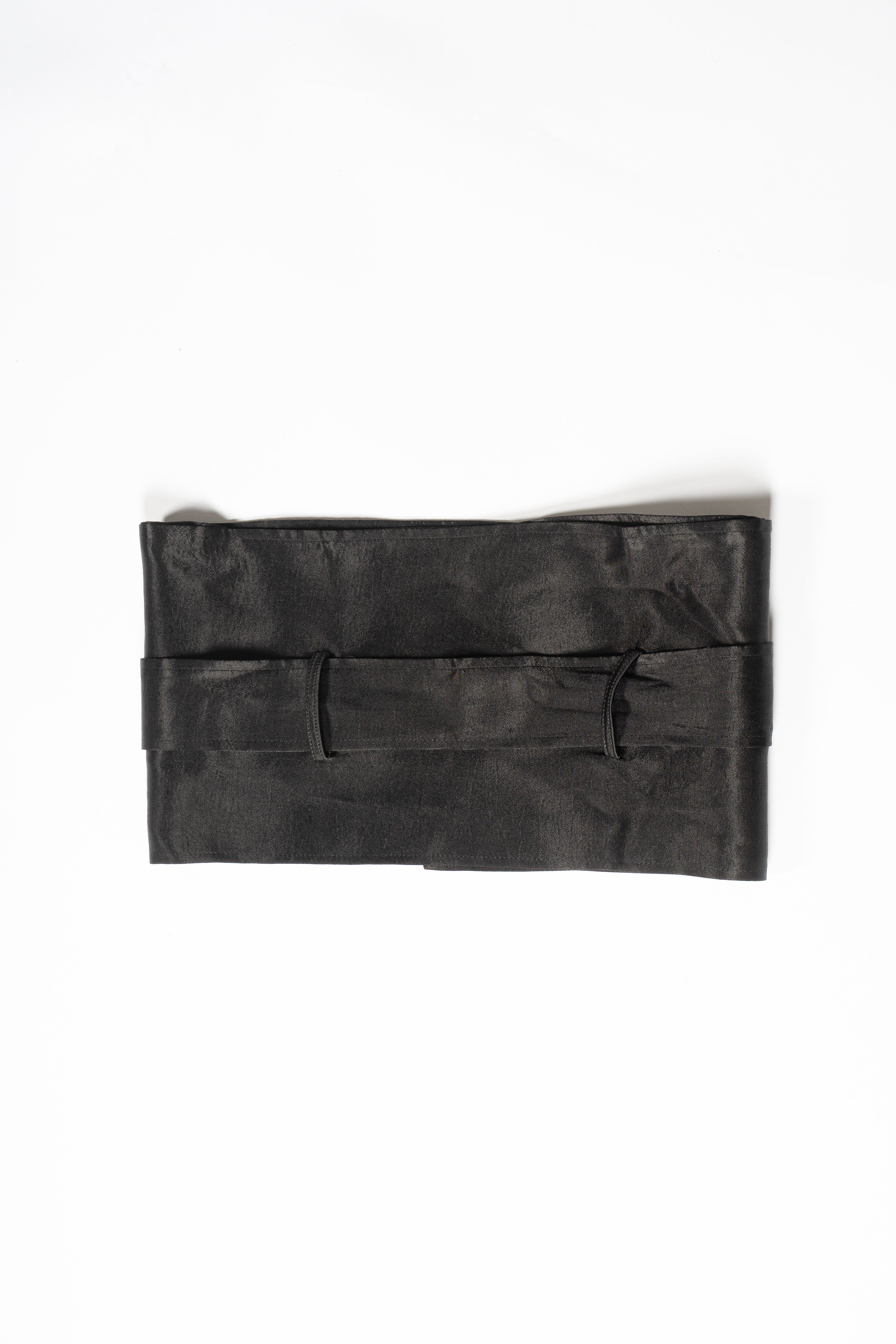 Black Satin Kamarbandh