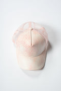 Lace Baseball Cap with Green Sparkles